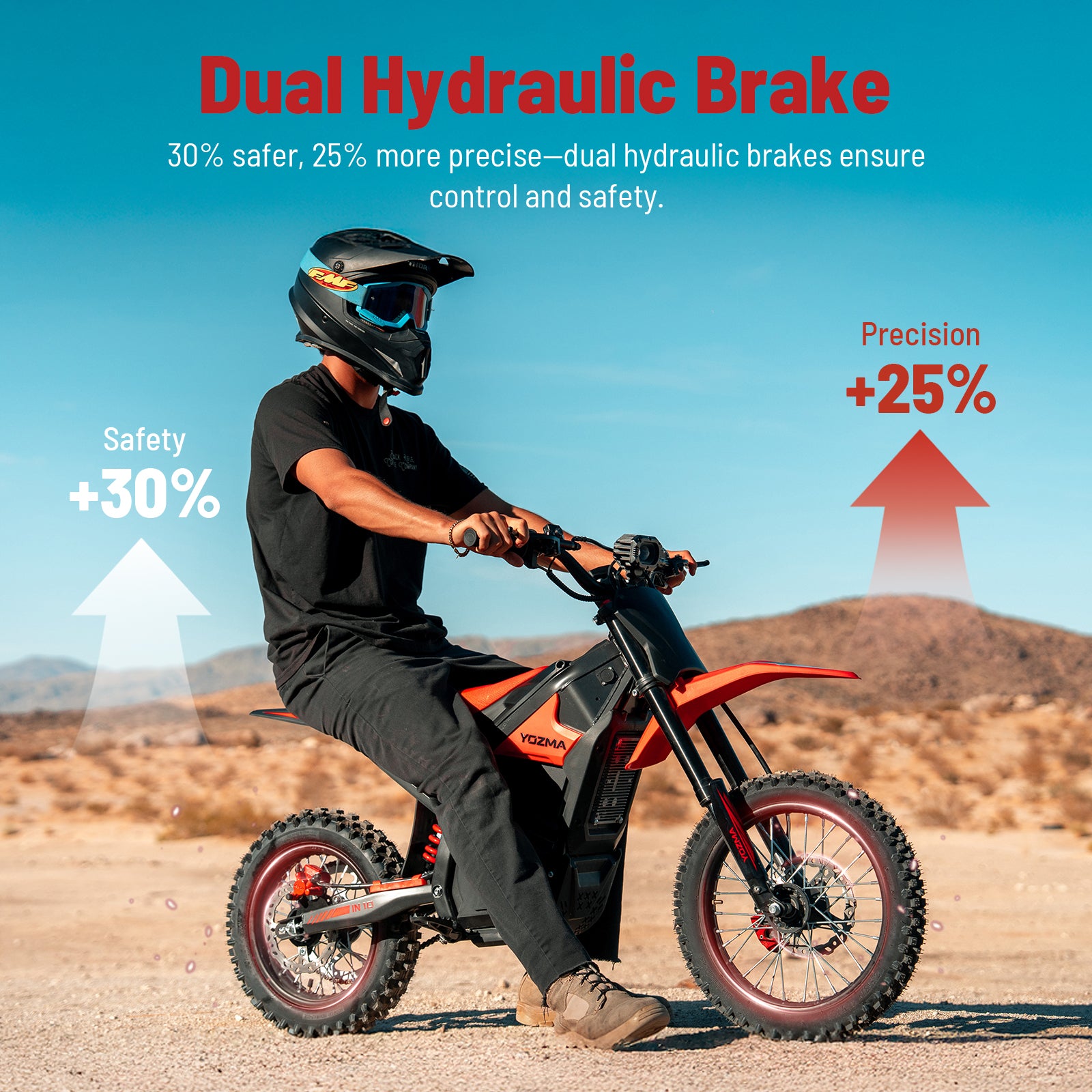 dula hydraulic brake - electric dirt bike for adults
