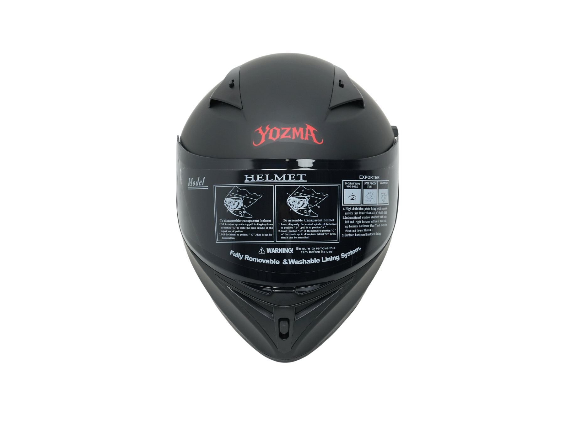 bike helmet with windshield Yozma Dirt Bike Helmet