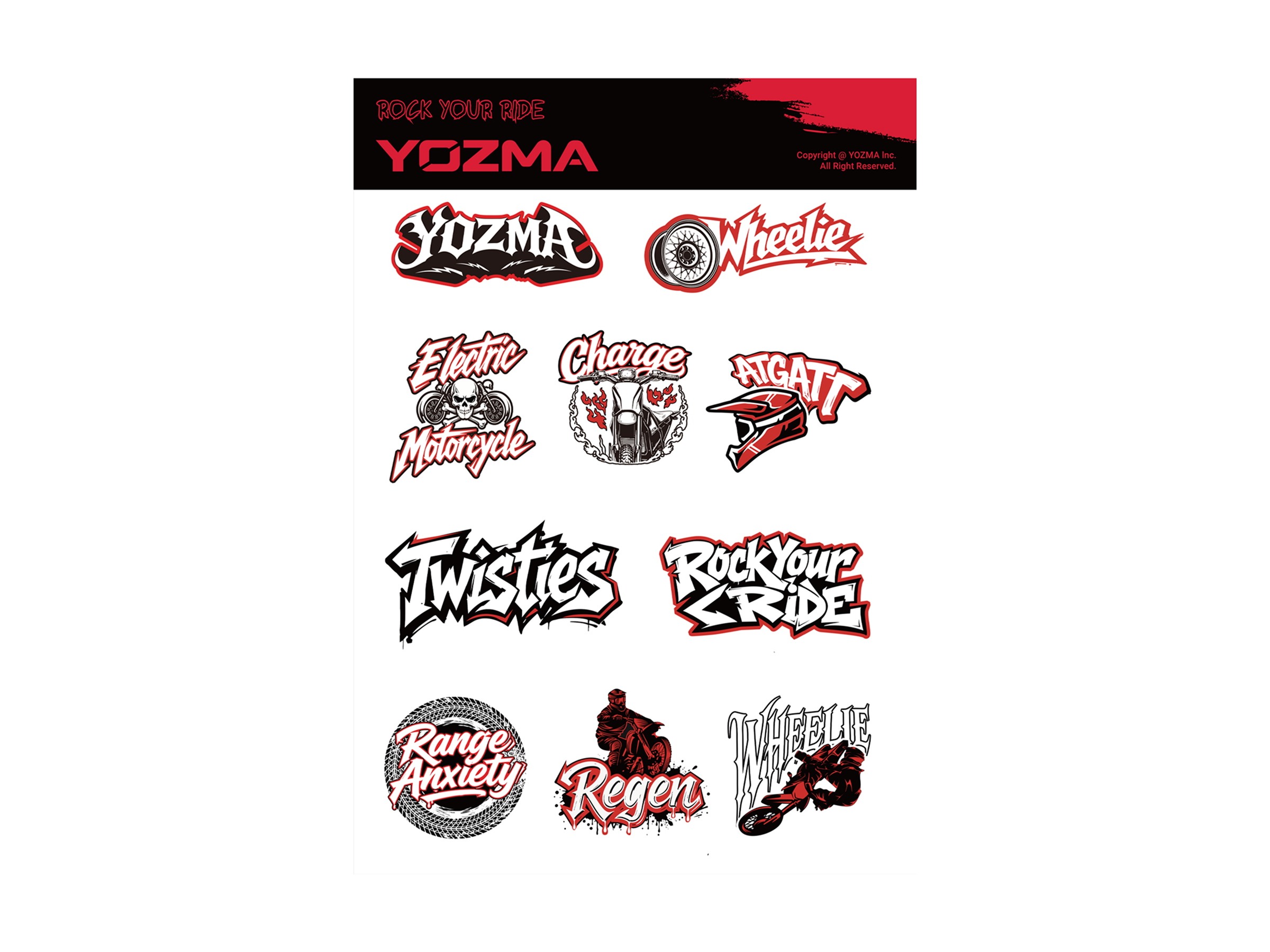 Yozma Brand Stickers