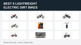 Best 9 Lightweight Electric Dirt Bikes for Adults and Kids in 2026