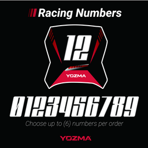 Yozma IN 10 License Plate Stickers