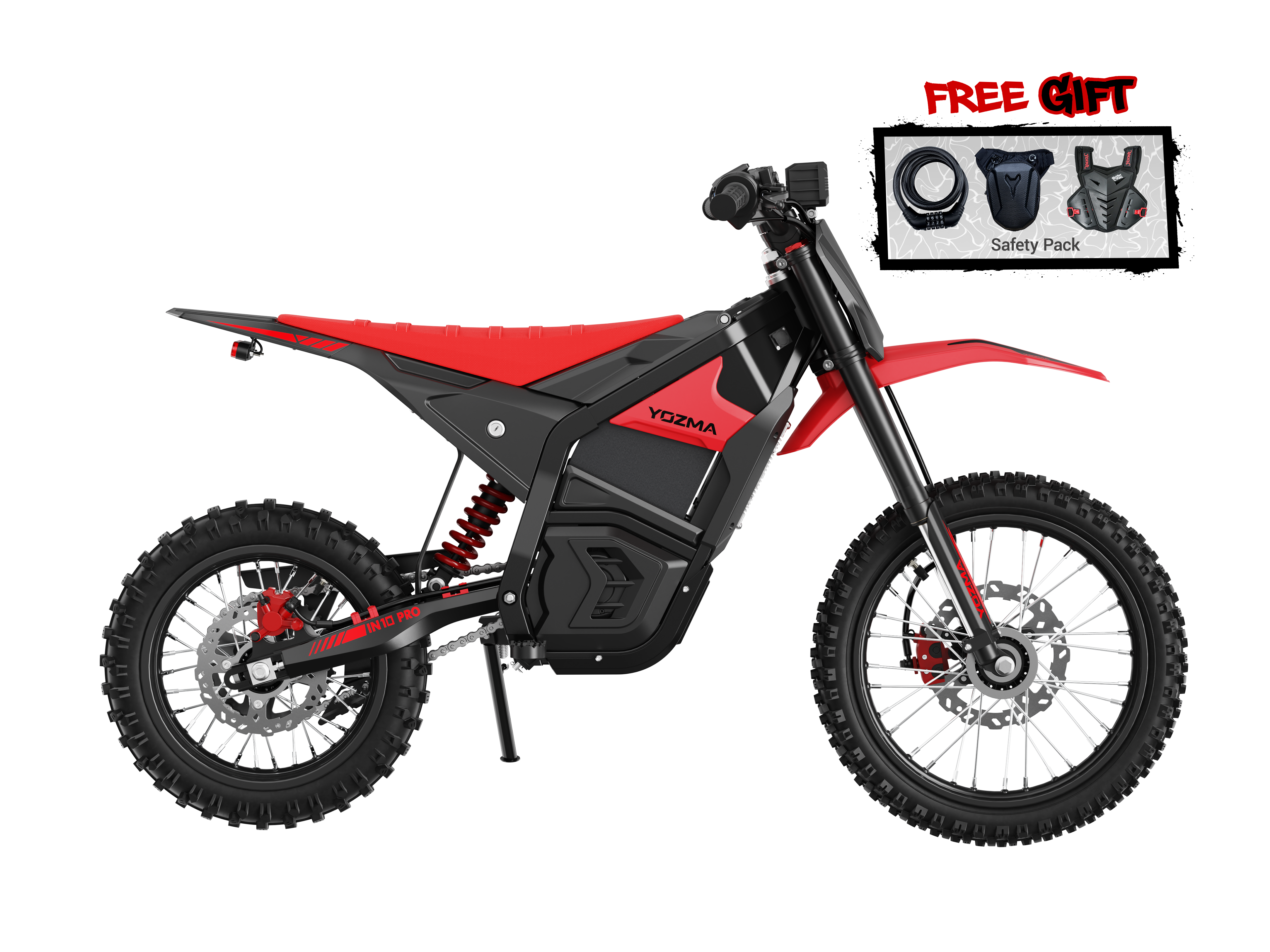 Yozma IN 10 Pro Combo – Unlock the Full Power of Your Ride IN 10 Pro Combo(Red+Black)